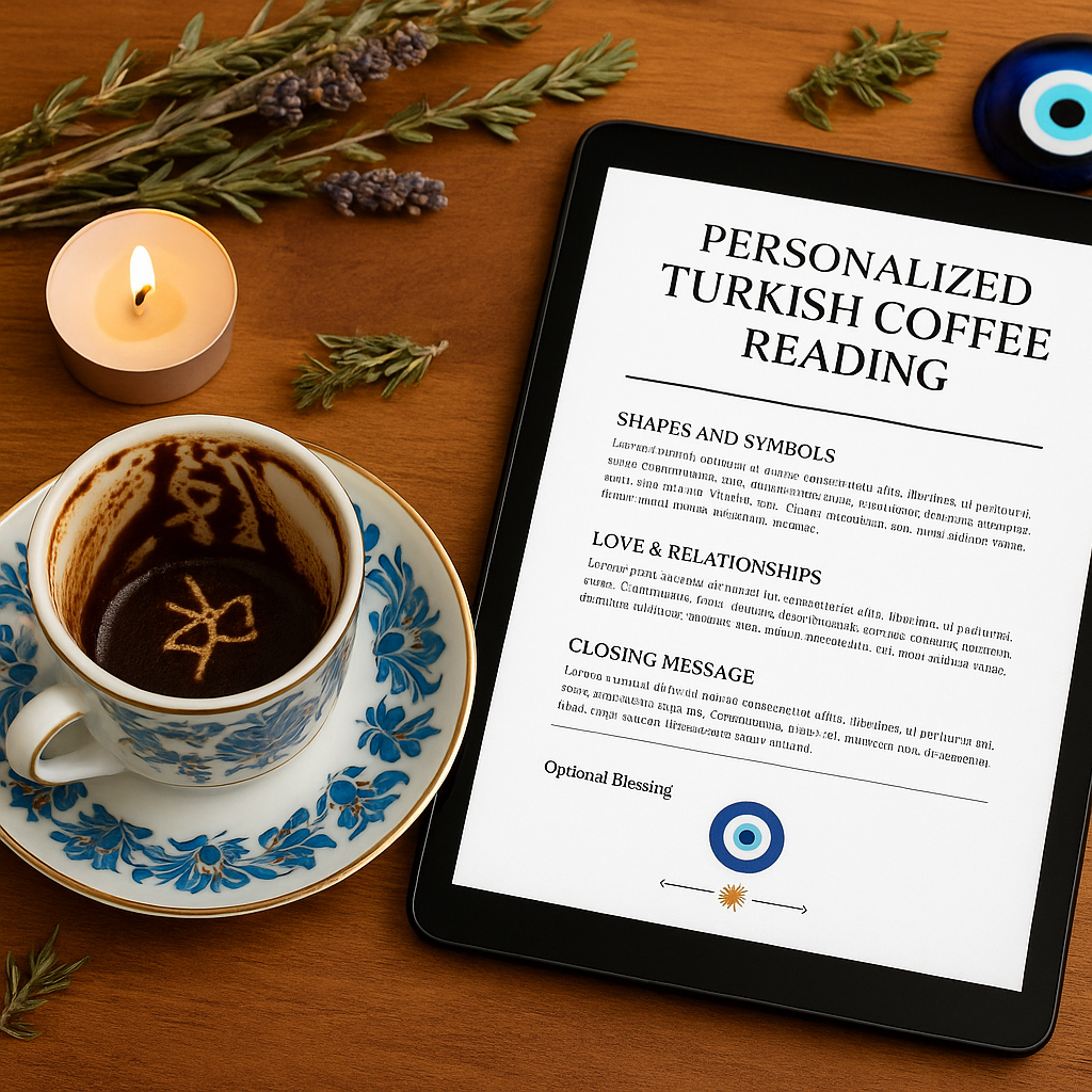 Turkish Coffee Fortune Reading – Personalized Mystic Reading for Love, Future & Guidance