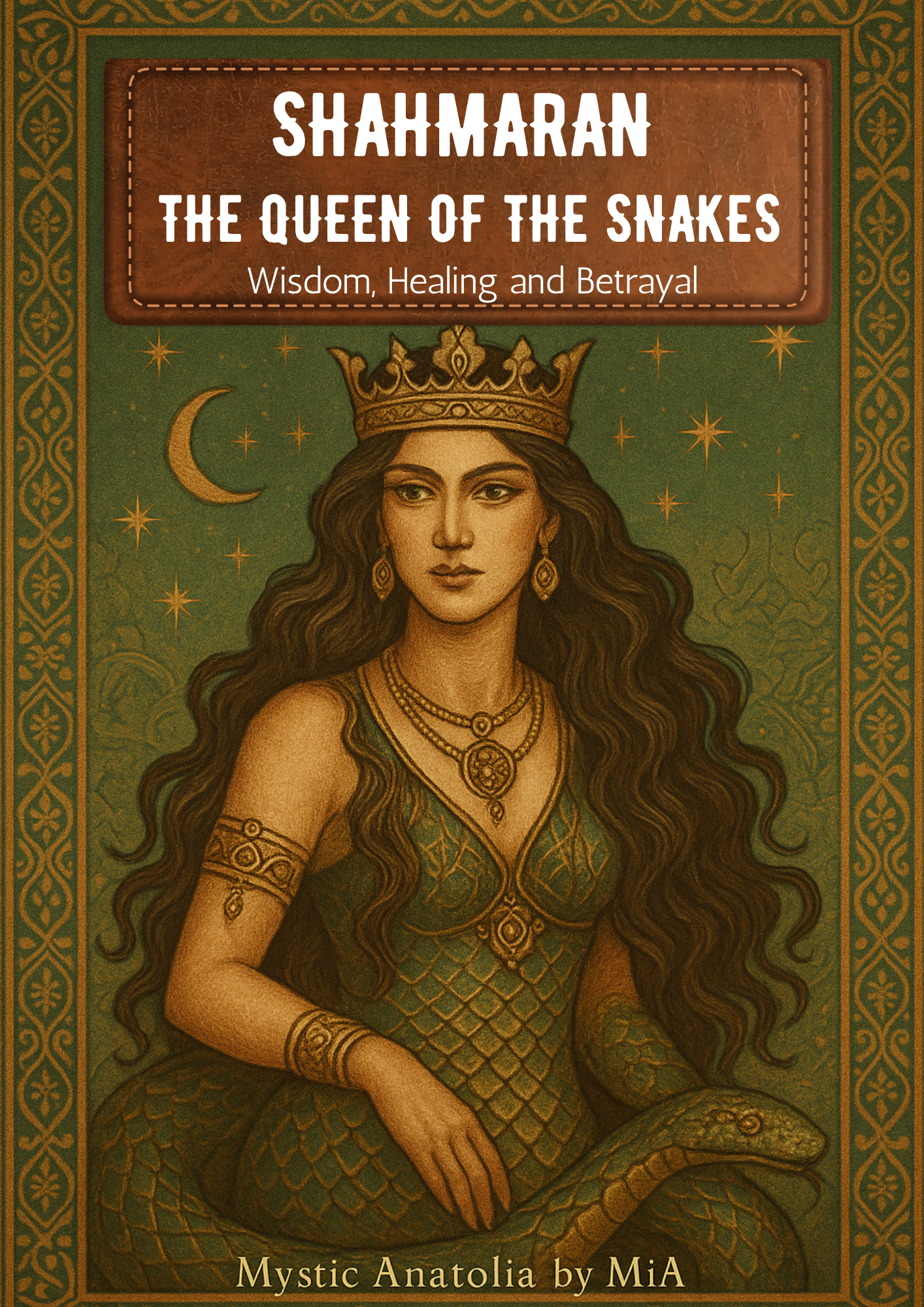 Mystic Shahmaran Folklore Mini eBook – Sacred Woman Journal & Feminine Moon Wisdom Guide | Digital Download