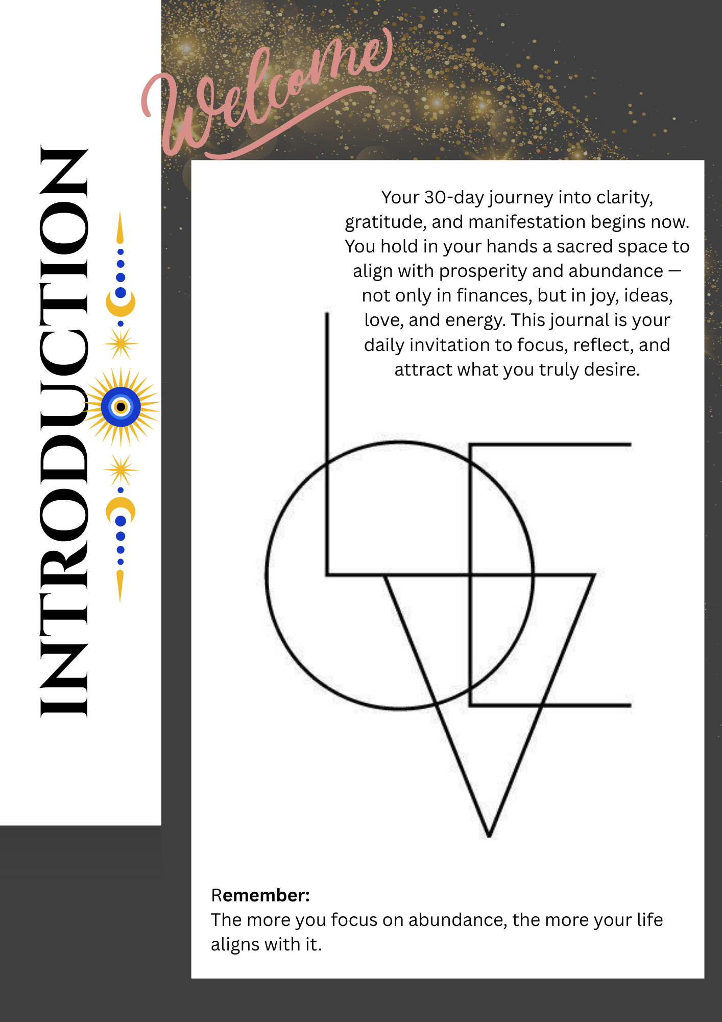 Mystic Manifestation Journal for Women – 30-Day Guided Planner for Abundance, Gratitude & Positive Mindset | Instant Digital Download