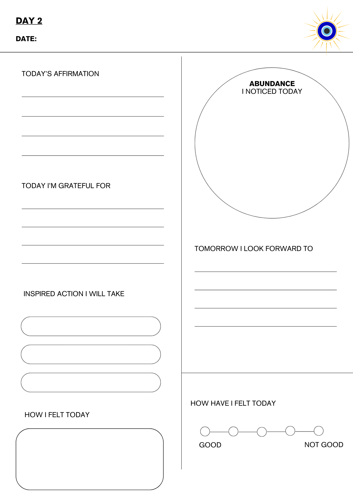 Mystic Manifestation Journal for Women – 30-Day Guided Planner for Abundance, Gratitude & Positive Mindset | Instant Digital Download