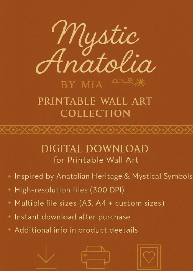 Mystic Anatolia Autumn Wall Art Set • Oil-Painting Style Fall Printable Posters • A3/A4 Instant Download