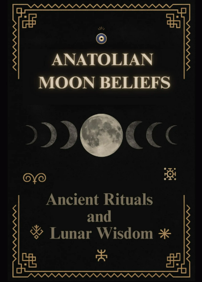 Shadow Moon Phase Bundle – 8 Dark Lunar Posters + Anatolian Ritual Guide | Printable Spiritual Decor PDF