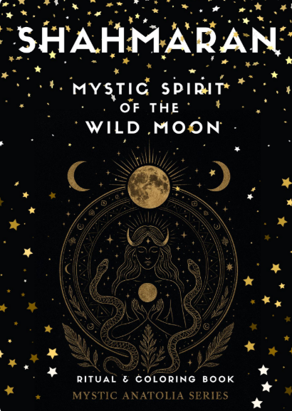 Mystic Shahmaran Moon Phases Kit – Full Moon Ritual Guide, Retrograde Journal & Coloring Pages | Instant Download
