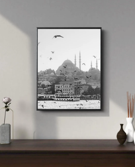 Black & White Istanbul Photography Set – 19 Minimalist City Posters | Digital Wall Art Prints A3 A4 A5