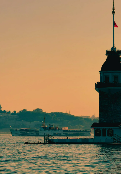 Istanbul Ferry View Poster Set + Free Black & White Photography Prints | Digital Wall Art Download