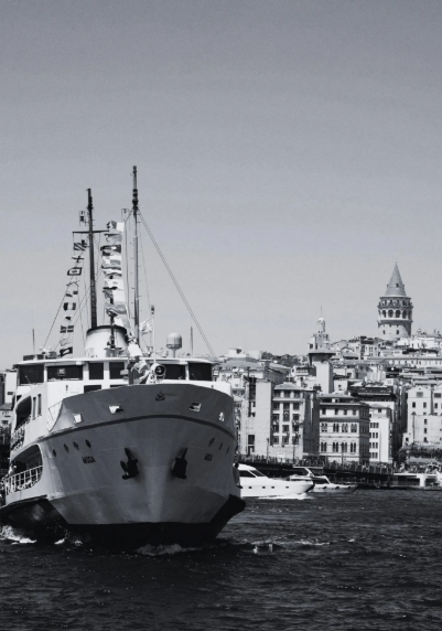 Istanbul Ferry View Poster Set + Free Black & White Photography Prints | Digital Wall Art Download