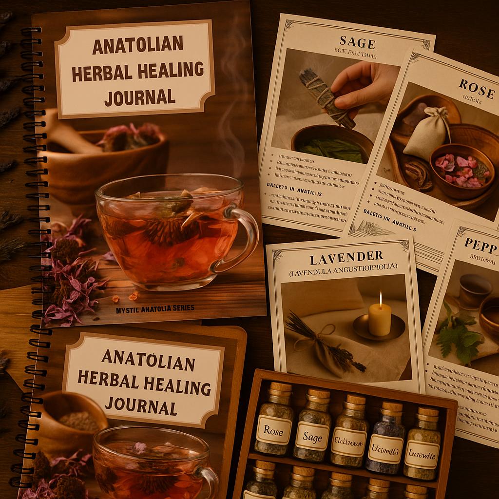 Anatolian Herbal Healing Journal – Ritual Pages & Sacred Plant Guide | Digital Wellness Kit PDF