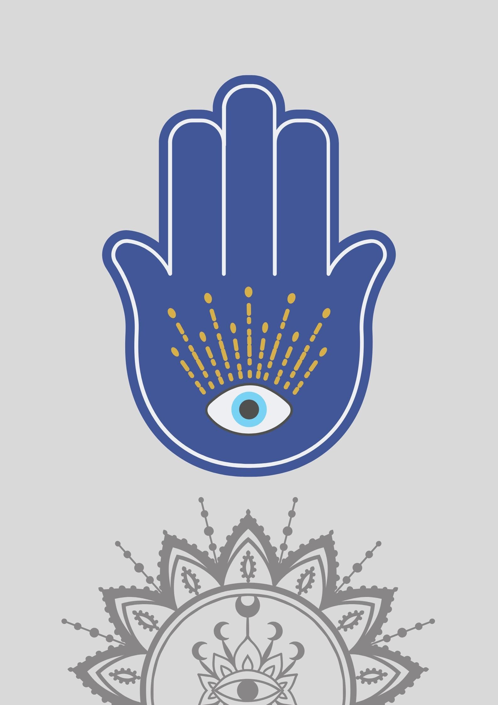 Mystic Evil Eye Wall Art Bundle – Printable Nazar Protection Posters | Boho Spiritual Gallery Set