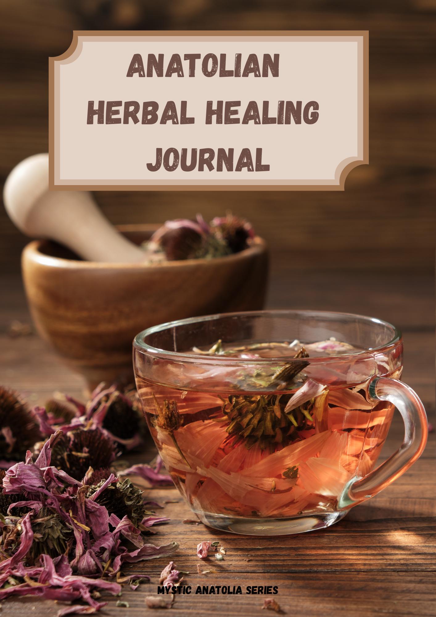 Anatolian Herbal Healing Journal – Ritual Pages & Sacred Plant Guide | Digital Wellness Kit PDF