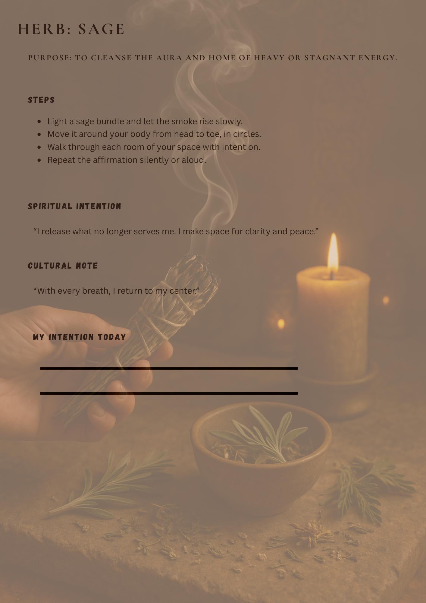 Anatolian Herbal Healing Journal – Ritual Pages & Sacred Plant Guide | Digital Wellness Kit PDF
