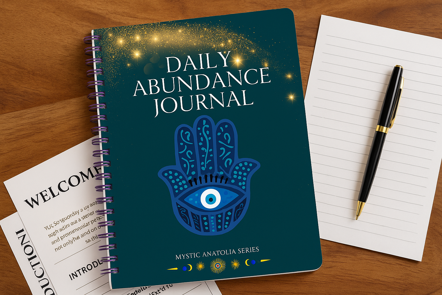 Mystic Manifestation Journal for Women – 30-Day Guided Planner for Abundance, Gratitude & Positive Mindset | Instant Digital Download